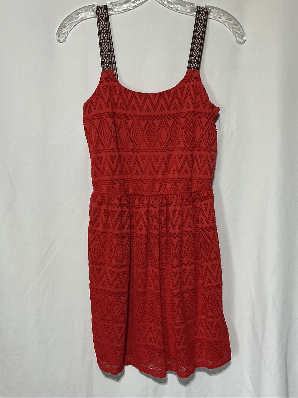 Maurice’s Red Fully Lined Elastic Waist Dress Sz S